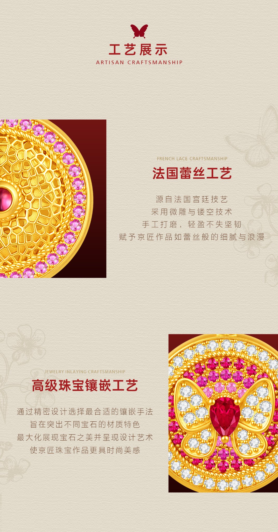 玲珑蝴蝶蕾丝花盘(大号) 图文详情 5